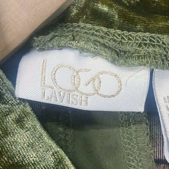 LOGO by Lori Goldstein Boho Art to Wear Velvet Top Vintage Inspired Women’s L - Picture 6 of 12